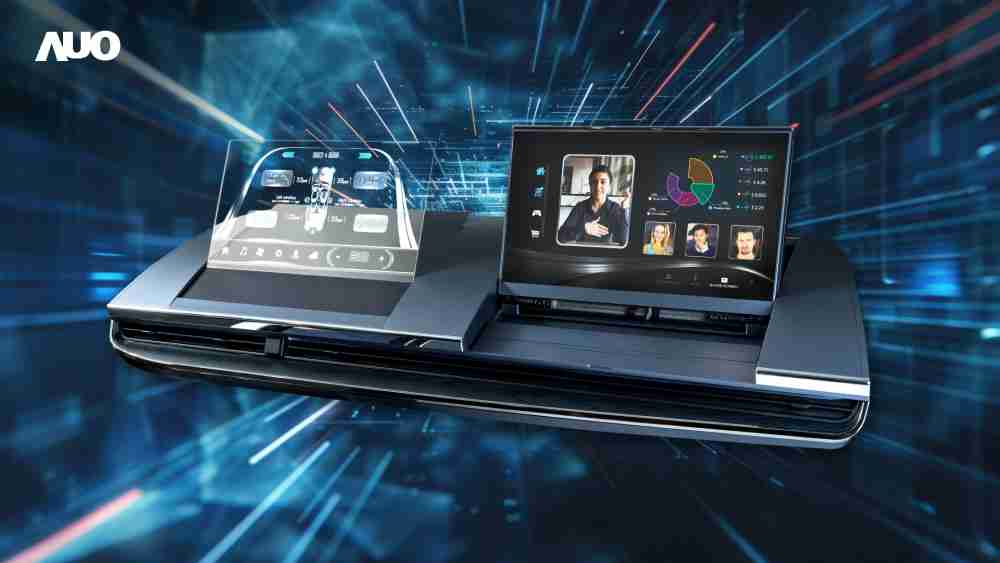 彩运网Micro LED Display HMI解决方案打造透明Micro LED前座仪表，，，呈现信息并保留驾驶视野开阔；亦为副驾驶座乘客打造收放自如的Micro LED屏幕，，在不影响显示质量的前提于显示区内建镜头，，让用户能与视讯对象直接眼神接触，，，提供绝佳的双向沟通体验