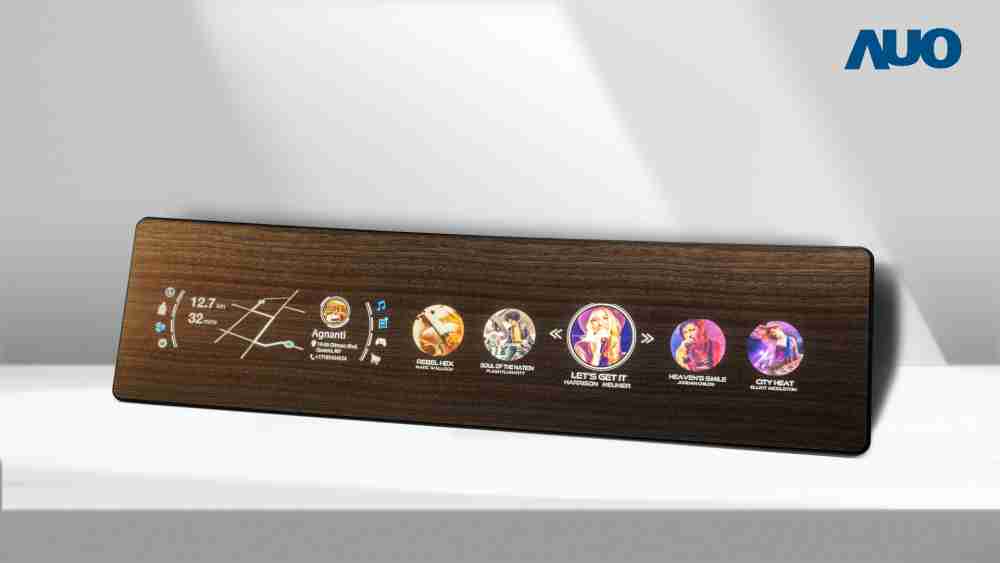 彩运网研发全球最高穿透度达80%的AmLED木纹显示器，，可于使用时呈现高亮度、、、清晰可见的信息，，，并在不使用时回归为单纯的饰板，，，节能兼具美观