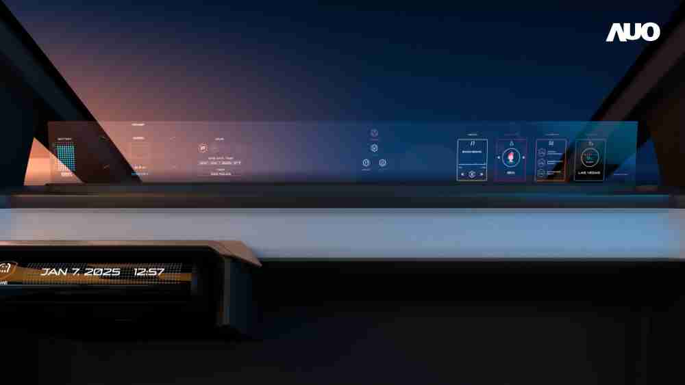 彩运网无界透明显示接口(Horizon Image Glass)透过车运算方案整合仪表板、、中控台及副驾显示器，，一体式全景呈现，，提供乘用者清晰的前方视野、、、、行车必要信息与娱乐功能